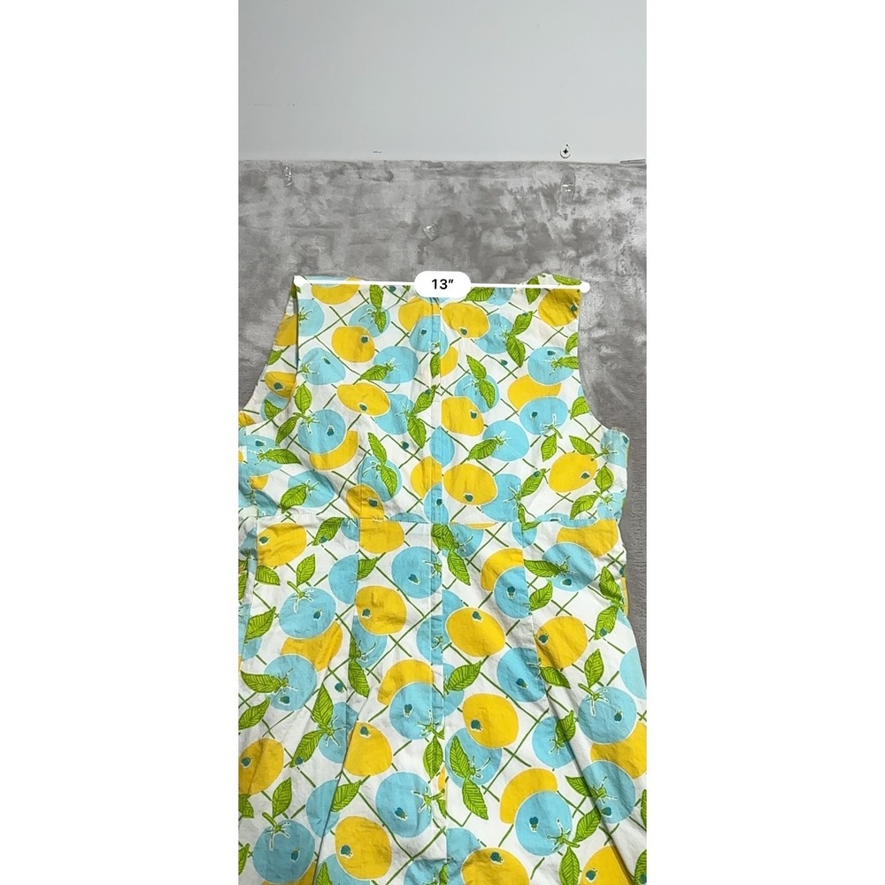 Lilly Pulitzer Womens Dress Size 6 Multicolor Floral Sleeveless Lemons Lined EUC - Picture 5 of 9